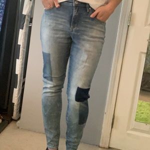 Bandolino Lisbeth Curvy Stretch Jeans Patches sz10